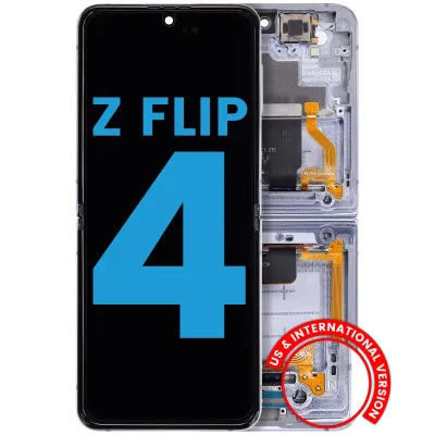 Inner OLED Assembly With Frame For Samsung Galaxy Z Flip 4 5G (US & International Version) (Aftermarket) (Blue)