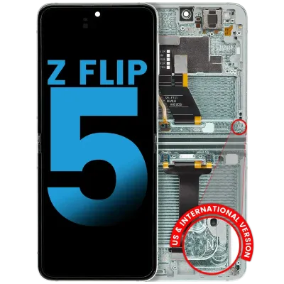 Inner OLED Assembly With Frame For Samsung Galaxy Z Flip 5 5G (US & International) (Aftermarket) (Mint)