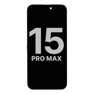 Дисплейний модуль (OLED) (сумісний) для iPhone 15 Pro Max with Light Sensor Flex Cable (Used OEM Pull: Grade A)