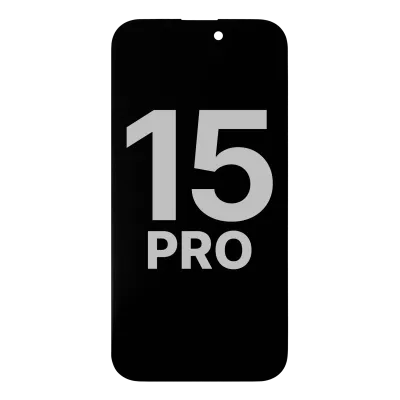 Дисплейний модуль (OLED) (сумісний) для iPhone 15 Pro with Light Sensor Flex Cable (Used OEM Pull: Grade A)