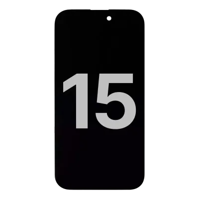 OLED Assembly Compatible For iPhone 15 with Light Sensor Flex Cable (Used OEM Pull: Grade A)