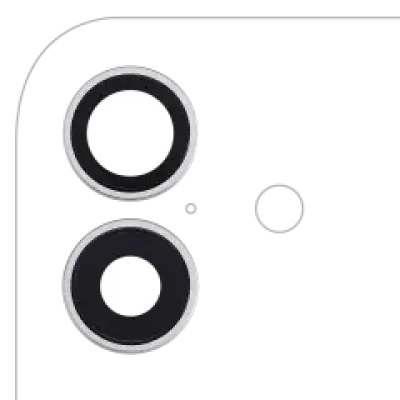Скло камери з кріпленням і рамкою для iPhone 17 (Premium) (білий)