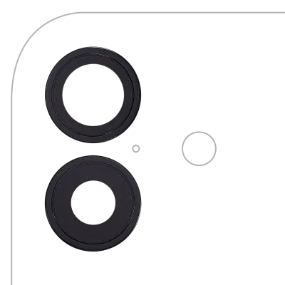 Back Camera Lens With Bracket & Bezel For iPhone 17 (Premium) (Black)