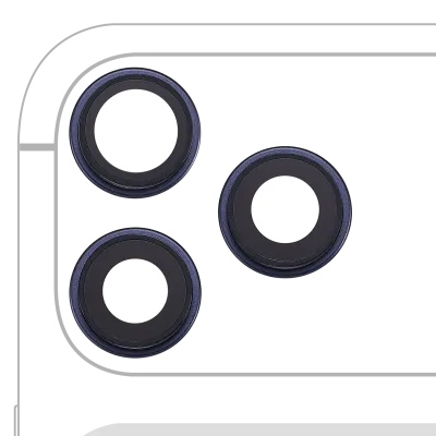 Back Camera Lens With Bracket & Bezel For iPhone 17 Pro/ 17 Pro Max (Premium) (Deep Blue)