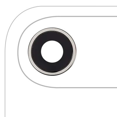 Back Camera Lens With Bracket & Bezel For iphone Air (Premium) (Light Gold)