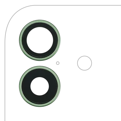 Back Camera Lens With Bracket & Bezel For iPhone 17 (Sage) (Premium)