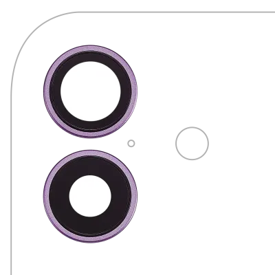Back Camera Lens With Bracket & Bezel For iPhone 17 (Purple) (Premium)