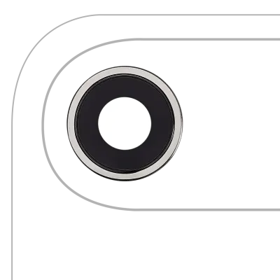Скло камери з кріпленням і рамкою для iPhone Air (Cloud White) (Premium)
