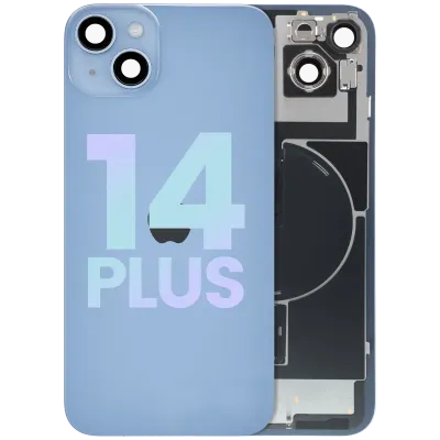 Back Glass w/ MagSafe Magnet & NFC & Flashlight Flex For iPhone 14 Plus (Service Pack) (Blue)