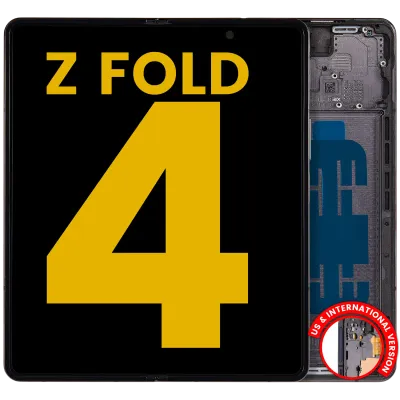 Дисплейний модуль (OLED) із рамкою для Samsung Galaxy Z Fold 4 5G (Refurbished) (Phantom Black)