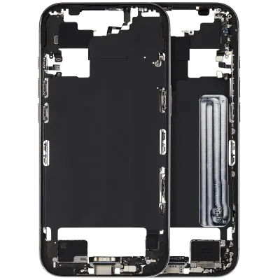 Середня рамка зі шлейфом зарядки й дрібними деталями для iPhone Air (US / EU Version) (Used OEM Pull: Grade A) (Sky Blue)