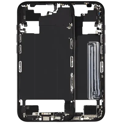 Середня рамка зі шлейфом зарядки й дрібними деталями для iPhone Air (US / EU Version) (Used OEM Pull: Grade A) (Space Black)