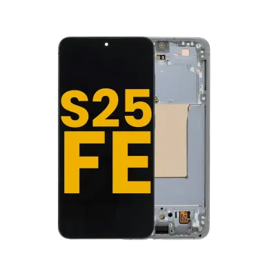Дисплейний модуль (OLED) із рамкою для Samsung Galaxy S25 FE 5G (Refurbished) (Jetblack)