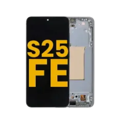 Дисплейний модуль (OLED) із рамкою для Samsung Galaxy S25 FE 5G (Refurbished) (Jetblack)
