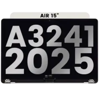 Дисплейний модуль LCD для MacBook Air 15" (A3241 / Early 2025) (з передвстановленим кабелем датчика кута кришки) (Used OEM Pull: Grade A) (Starlight)