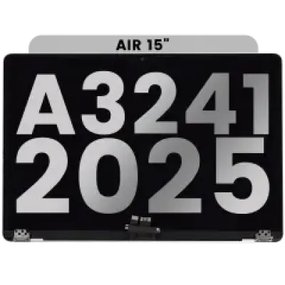 Дисплейний модуль LCD для MacBook Air 15" (A3241 / Early 2025) (з передвстановленим кабелем датчика кута кришки) (Used OEM Pull: Grade A) (сріблястий)