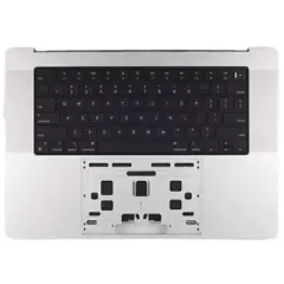 Топкейс із акумулятором і клавіатурою (ISO Bulgarian) для MacBook Pro 16" A2485 (2021) (Genuine OEM) (сріблястий)