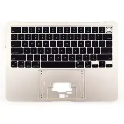 Top Case with Keyboard (ISO Czech) For MacBook Air 13" A2681 (2022) (Genuine OEM) (Starlight)