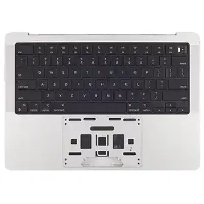 Топкейс із акумулятором та клавіатурою (ISO Čeština) для MacBook Pro 14" A2992 (M3 Pro/Max / 2023) (Genuine OEM) (сріблястий)