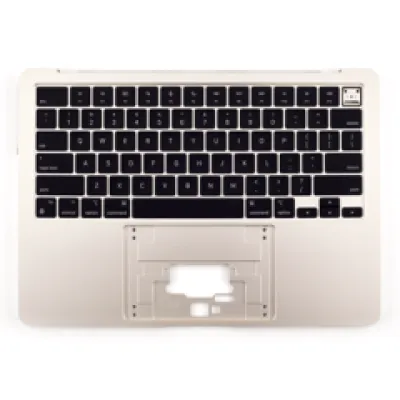 Топкейс з клавіатурою (ISO Swiss French) для MacBook Air 13" A2681 (2022) (Genuine OEM) (Starlight)