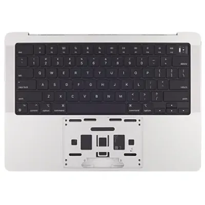 Топкейс з акумулятором і клавіатурою (ISO Slovak) для MacBook Pro 14" A2442 (2021) (Genuine OEM) (сріблястий)