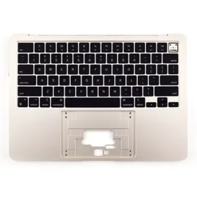 Top Case with Keyboard (ISO Slovak) For MacBook Air 13" A2681 (2022) (Genuine OEM) (Starlight)