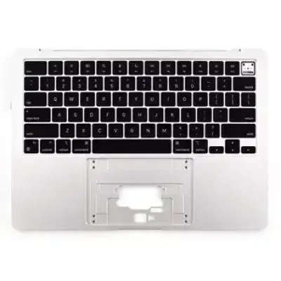 Top Case with Keyboard (ISO Turkish-Q) For MacBook Air 13" A2681 (2022) (Genuine OEM) (Silver)
