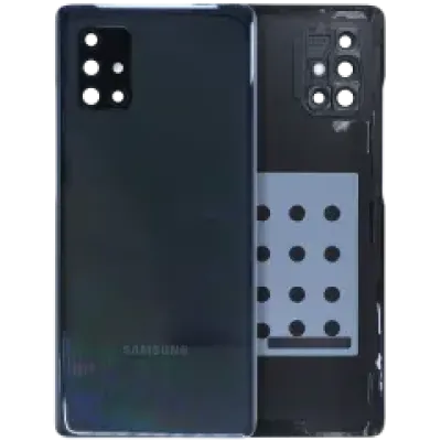 Задня кришка зі склом камери для Samsung Galaxy A71 5G (A716V / 2020) (Service Pack) (Prism Cube Black)
