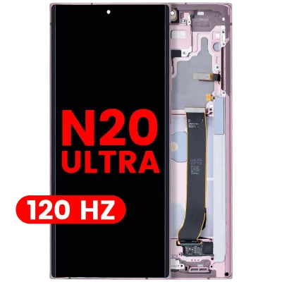 OLED Assembly With Frame For Samsung Galaxy Note 20 Ultra 5G (Aftermarket Pro) (120Hz) (Mystic Bronze)