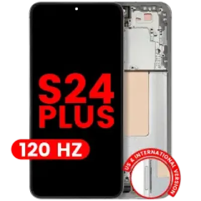 Дисплейний модуль (OLED) з рамкою для Samsung Galaxy S24 Plus 5G (US & International Version) (Aftermarket Plus) (120Hz) (Jade Green)