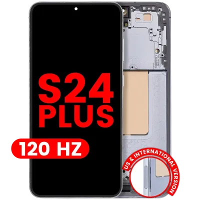 OLED Assembly With Frame For Samsung Galaxy S24 Plus 5G (US & International Version) (Aftermarket Plus) (120Hz) (Sapphire Blue)