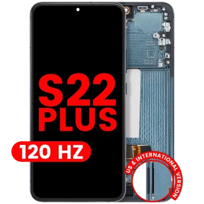Дисплейний модуль (OLED) з рамкою для Samsung Galaxy S22 Plus 5G (US & International Version) (Aftermarket Plus) (120Hz) (зелений)
