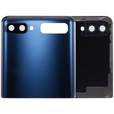 Топкейс зі склом камери для Samsung Galaxy Z Flip 4G (F700) / Z Flip 5G (F707) (Aftermarket Plus) (Mystic Gray)