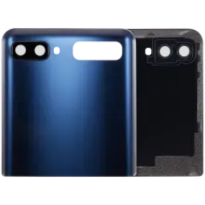 Топкейс зі склом камери для Samsung Galaxy Z Flip 4G (F700) / Z Flip 5G (F707) (Aftermarket Plus) (Mystic Gray)