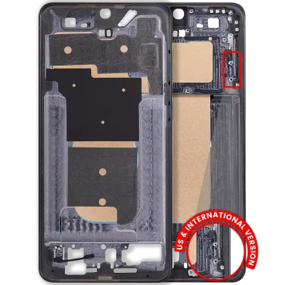 Рамка корпусу для Samsung Galaxy S25 Edge 5G (US & International Version) (Titanium Jetblack)