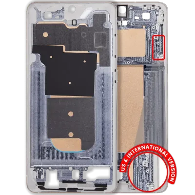 Рамка корпусу для Samsung Galaxy S25 Edge 5G (US & International Version) (Titanium Icyblue / Titanium Silver)
