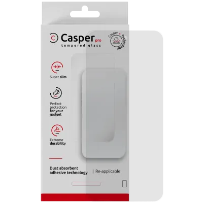 Загартоване скло Casper Pro для Motorola Moto G57 Power (2026) / G100s / G67 Power (Retail Packaging) (Clear)