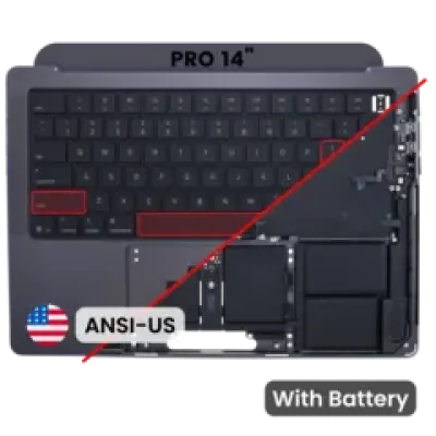 Топкейс з акумулятором і клавіатурою (ANSI США) для MacBook Pro 14" A3434 (2025) (Genuine OEM) (Space Black)