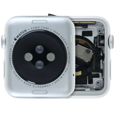 Housing Assembly Compatible For Watch Series 1 (42MM) (Used OEM Pull: Grade A) (Cellular Version) (Aluminum / Silver)