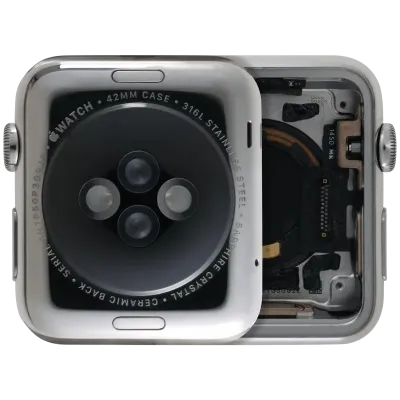 Housing Assembly Compatible For Watch Series 1 (42MM) (Used OEM Pull: Grade A) (Stainless / Silver)