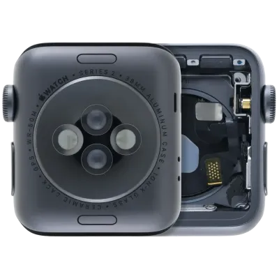 Housing Assembly Compatible For Watch Series 2 (38MM) (Used OEM Pull: Grade A) (Cellular Version) (Aluminum / Space Black)