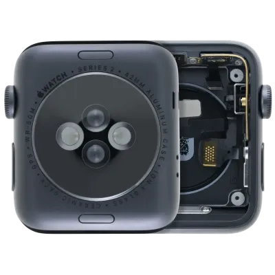 Housing Assembly Compatible For Watch Series 2 (42MM) (Used OEM Pull: Grade A) (Cellular Version) (Aluminum / Space Black)
