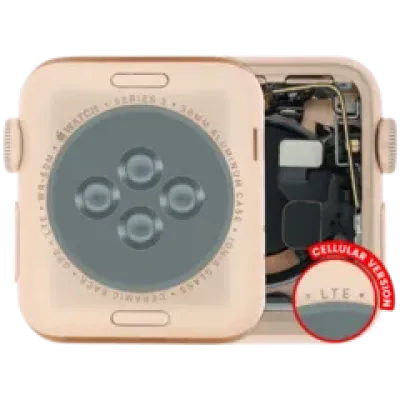 Корпус у зборі (сумісний) для Watch Series 3 (38MM) (Used OEM Pull: Grade A) (Cellular Version) (алюміній / рожеве золото)