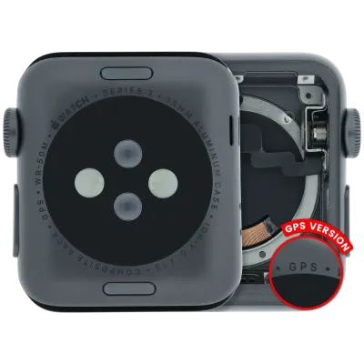 Корпус у зборі (сумісний) для Watch Series 3 (38MM) (Used OEM Pull: Grade A) (GPS Version) (алюміній / Space Black)