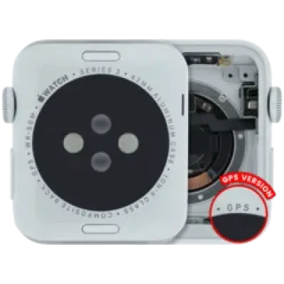 Корпус у зборі (сумісний) для Watch Series 3 (42MM) (Used OEM Pull: Grade A) (GPS Version) (алюміній / сріблястий)