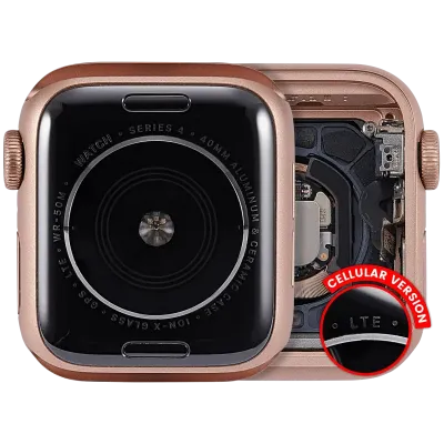 Корпус у зборі (сумісний) для Watch Series 4 (40MM) (Used OEM Pull: Grade A) (Cellular Version) (алюміній / золотий)