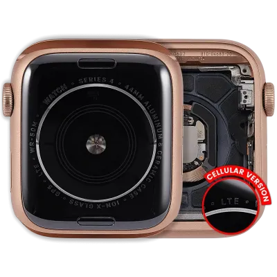 Корпус у зборі (сумісний) для Watch Series 4 (44MM) (Used OEM Pull: Grade A) (Cellular Version) (алюміній / золотий)