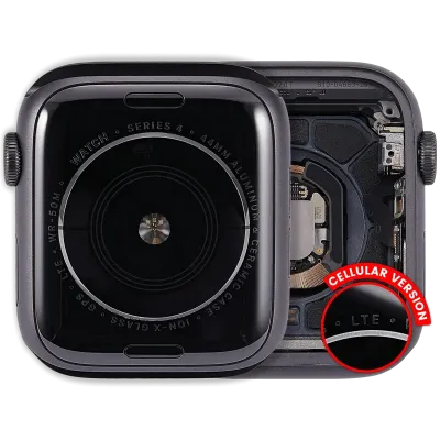 Корпус у зборі (сумісний) для Watch Series 4 (44MM) (Used OEM Pull: Grade A) (Cellular Version) (алюміній / Space Black)