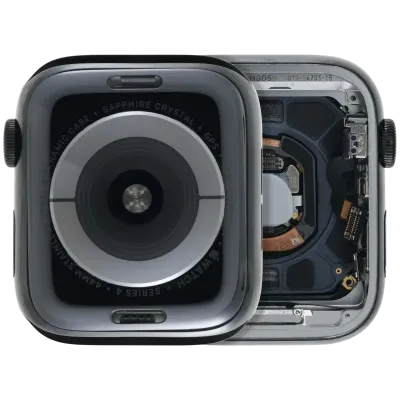 Housing Assembly Compatible For Watch Series 4 (44MM) (Used OEM Pull: Grade A) (Stainless / Space Black)