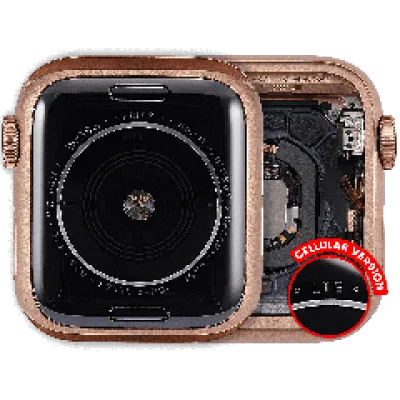Корпус у зборі (сумісний) для Watch Series 5 (40MM) (Used OEM Pull: Grade A) (Cellular Version) (алюміній / золотий)